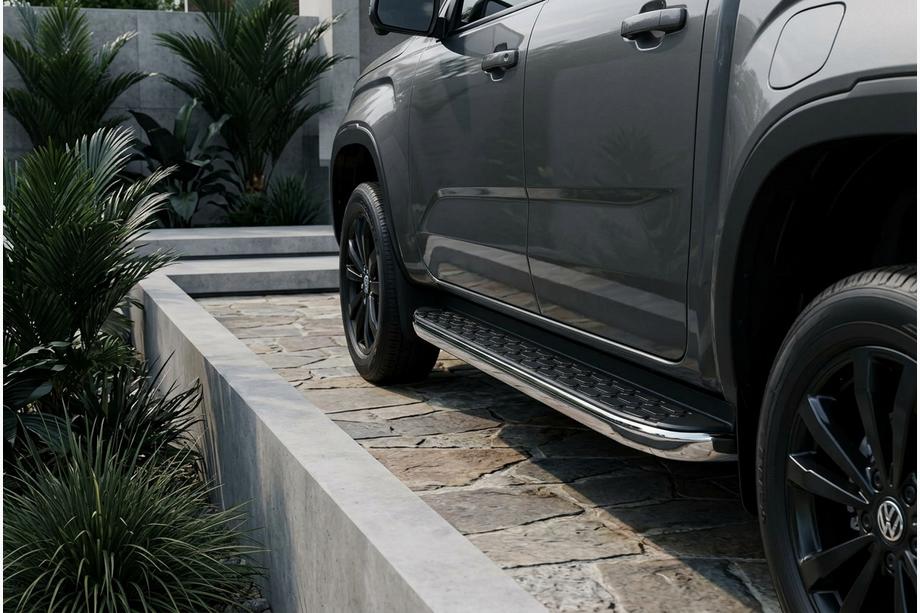 Ford Ranger 2022– BlackLine sidetrin (2 stk., aluminium) Image