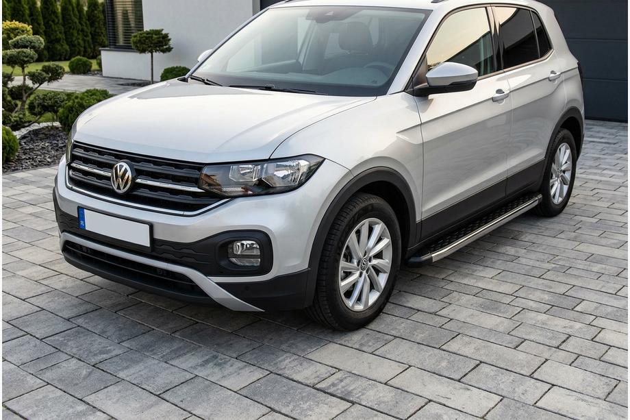 Volkswagen T-Cross 2019– BlackLine sidetrin (2 stk., aluminium) Foto 1