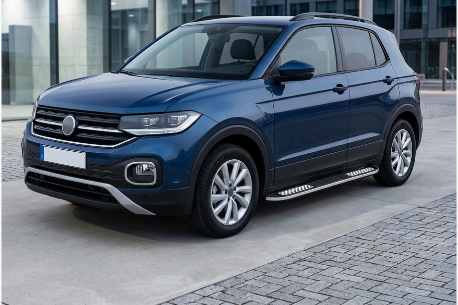 Volkswagen T-Cross 2019– Sidetrin Tayga V2 (2 stk., aluminium) Image