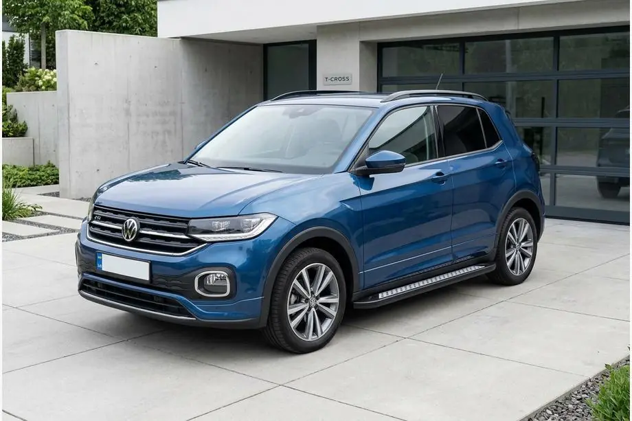 Volkswagen T-Cross 2019– Sidetrin Vision New Black (2 stk., aluminium) Image