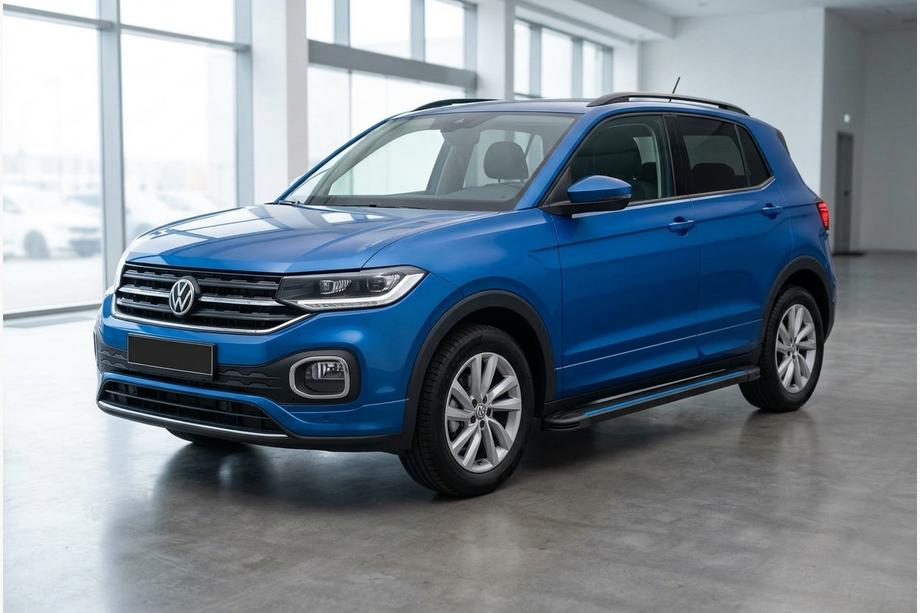 Volkswagen T-Cross 2019– Maya Blue sidetrin (2 stk., aluminium) Foto 1