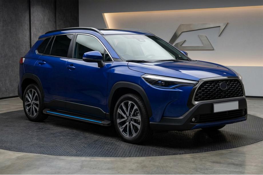 Toyota Corolla Cross 2020– Maya Blue sidetrin (2 stk., aluminium) Image