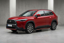 Toyota Corolla Cross 2020– Sidetrin Maya Red (2 stk., aluminium) foto 1