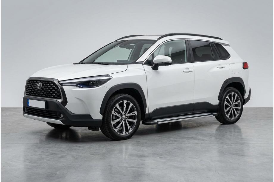Toyota Corolla Cross 2020– Sidetrin Rainbow (2 stk., aluminium) Image