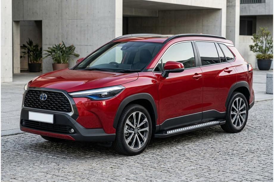 Toyota Corolla Cross 2020– Sidetrin Vision New Black (2 stk., aluminium) Image