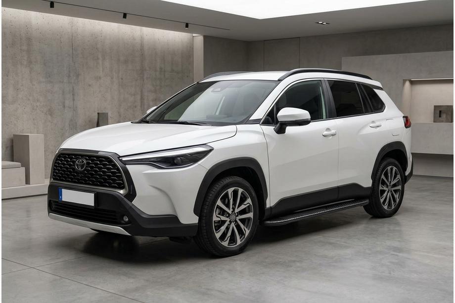 Toyota Corolla Cross 2020– Sidetrin Bosphore Black (2 stk., aluminium) Image