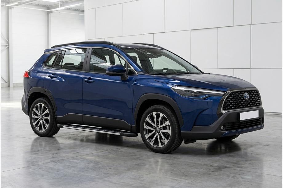 Toyota Corolla Cross 2020– Sidetrin Bosphore Grey (2 stk., aluminium) Image
