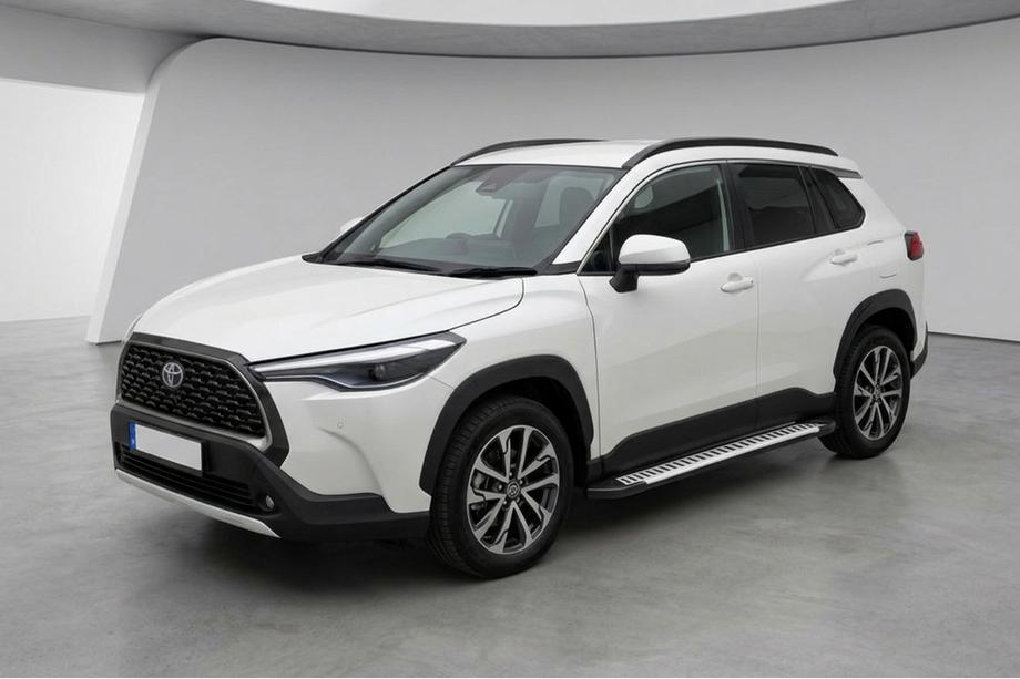 Toyota Corolla Cross 2020– Sidetrin Line (2 stk., aluminium) Image