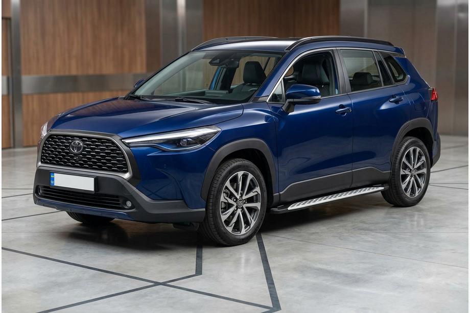 Toyota Corolla Cross 2020– Sidetrin Shining V1 (2 stk., aluminium) Image