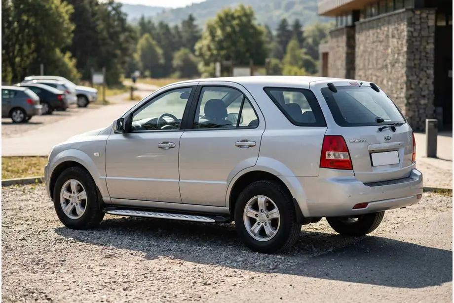 Kia Sorento I BL 2002–2009 Sidetrin Shining V1 (2 stk., aluminium) Image