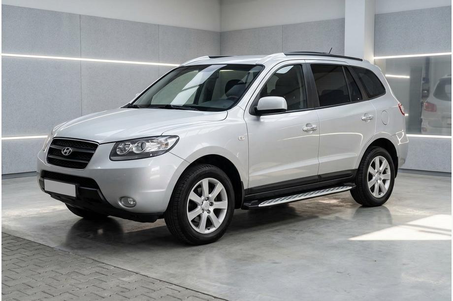 Hyundai Santa Fe 2 2006–2012 Sidetrin Shining V1 (2 stk., aluminium) Image