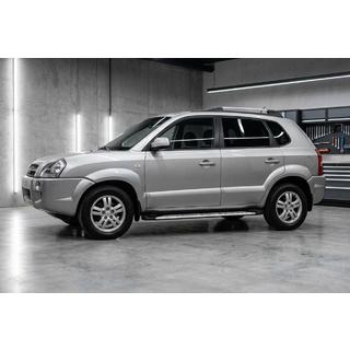 Sidetrin Shining V1 (2 stk., aluminium) Hyundai Tucson JM 2004– foto 1