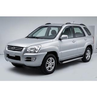Sidetrin Shining V1 (2 stk., aluminium) Kia Sportage 2004–2010 foto 1