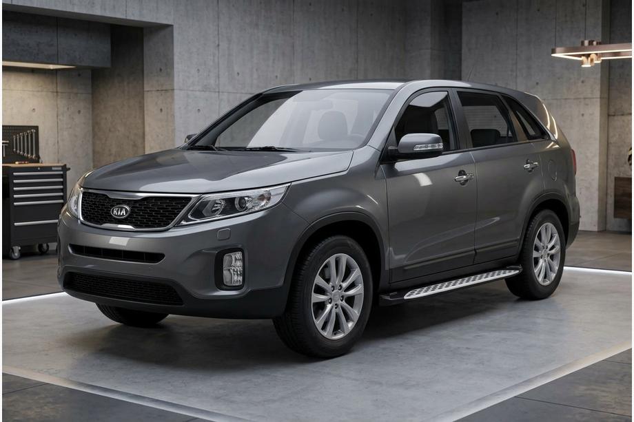 Kia Sorento II XM 2009–2014 Sidetrin Shining V1 (2 stk., aluminium) Image