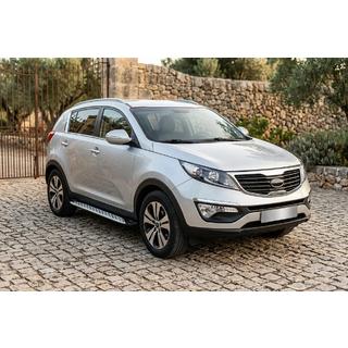 Sidetrin Shining V1 (2 stk., aluminium) Kia Sportage 2010–2015 foto 1