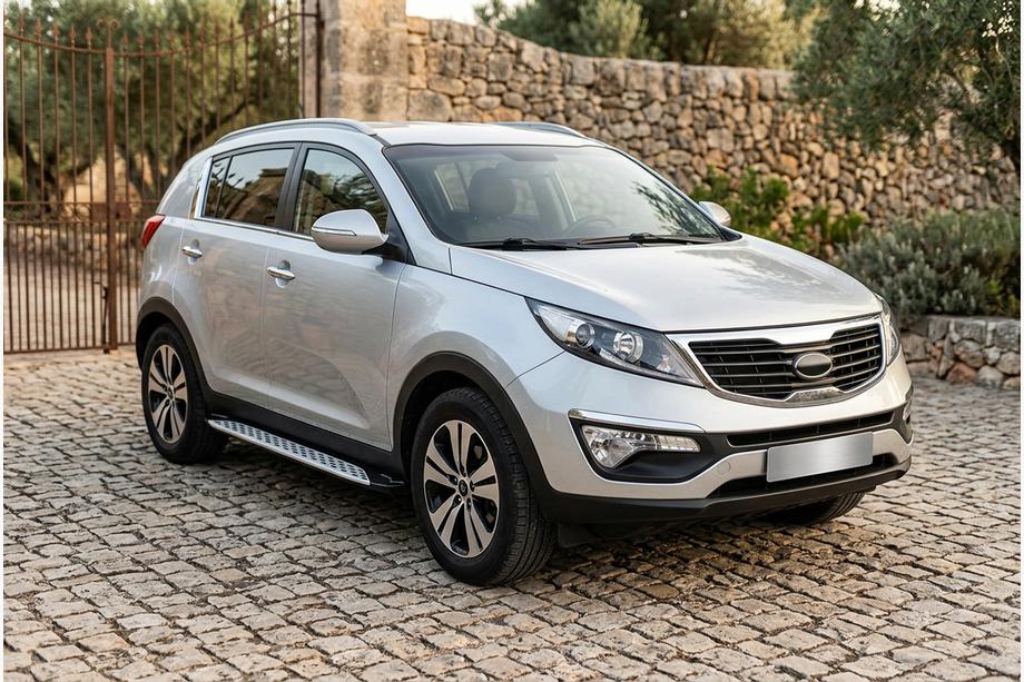 Kia Sportage 2010–2015 Sidetrin Shining V1 (2 stk., aluminium) Foto 1