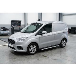Sidetrin Shining V1 (2 stk., aluminium) Ford Courier 2014–2023 foto 1