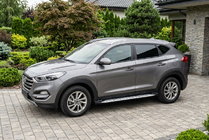 Hyundai Tucson TL 2016–2021 Sidetrin Shining V1 (2 stk., aluminium) foto 1