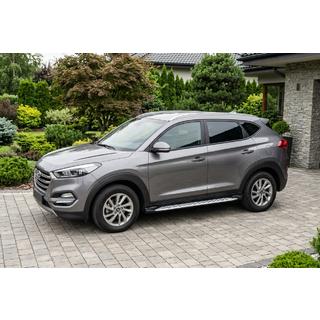 Sidetrin Shining V1 (2 stk., aluminium) Hyundai Tucson TL 2016–2021 foto 1