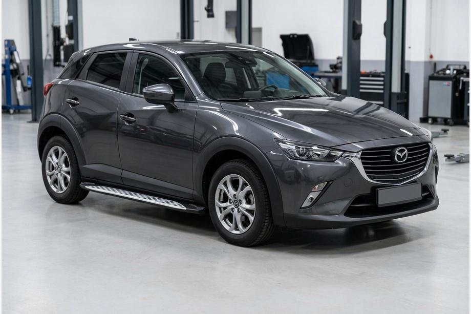 Mazda CX-3 2015– Sidetrin Shining V1 (2 stk., aluminium) Image
