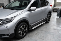 Honda CRV 2017–2022 Sidetrin Shining V1 (2 stk., aluminium) foto 1