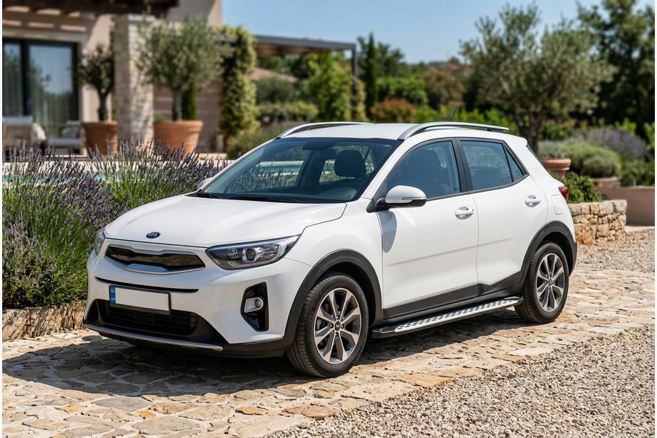 Kia Stonic 2017– Sidetrin Shining V1 (2 stk., aluminium) Image