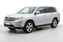 Toyota Highlander 2008–2013 Sidetrin Shining V1 (2 stk., aluminium) foto 1