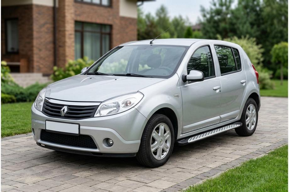 Renault Sandero 2007–2013 Sidetrin Shining V1 (2 stk., aluminium) Image