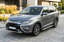 Mitsubishi Outlander 2012–2021 Sidetrin Shining V1 (2 stk., aluminium) foto 1