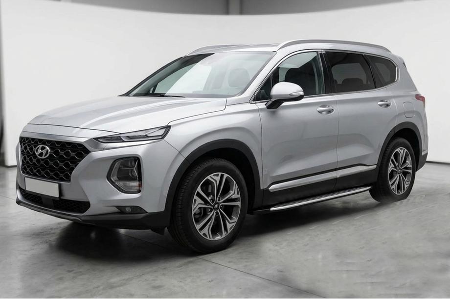 Hyundai Santa Fe 4 2018–2023 Sidetrin Shining V1 (2 stk., aluminium) Foto 1