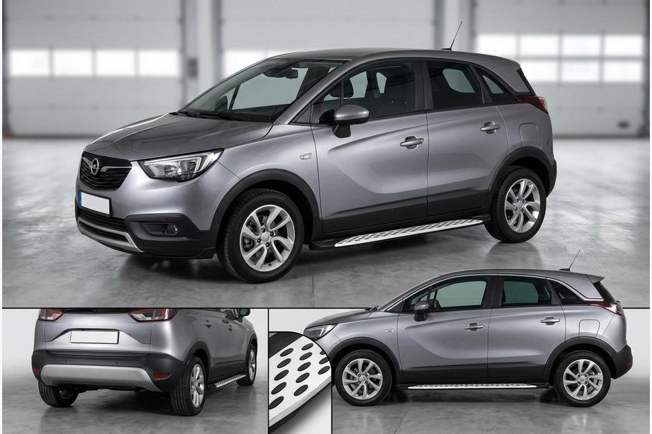 Opel Crossland X 2017–2024 Sidetrin Shining V1 (2 stk., aluminium) Image