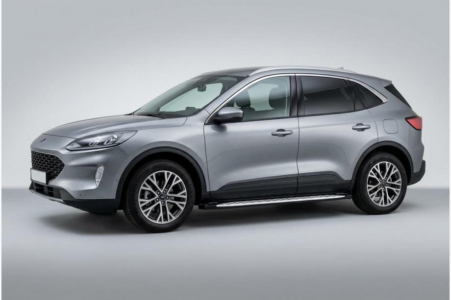 Ford Kuga/Escape 2019– Sidetrin Shining V1 (2 stk., aluminium) Image