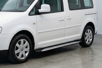 Volkswagen Caddy 2010–2015 Sidetrin Shining V1 (2 stk., aluminium) foto 1