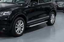 Porsche Cayenne 2003–2010 Sidetrin Shining V1 (2 stk., aluminium) foto 1