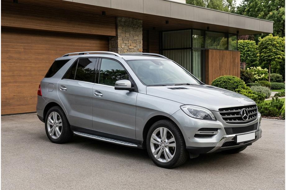 Mercedes GLE/ML Klasse W166 2011–2018 Sidetrin Shining V1 (2 stk., aluminium) Image