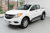 Mazda BT-50 2012– Sidetrin Shining V1 (2 stk., aluminium) foto 1