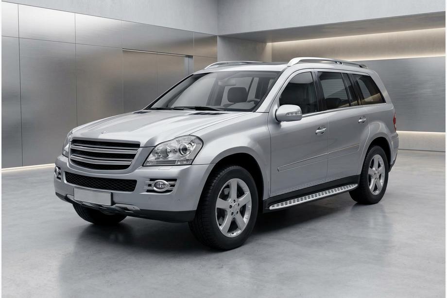 Mercedes GL-klasse X164 2006–2012 Sidetrin Shining V1 (2 stk., aluminium) Image