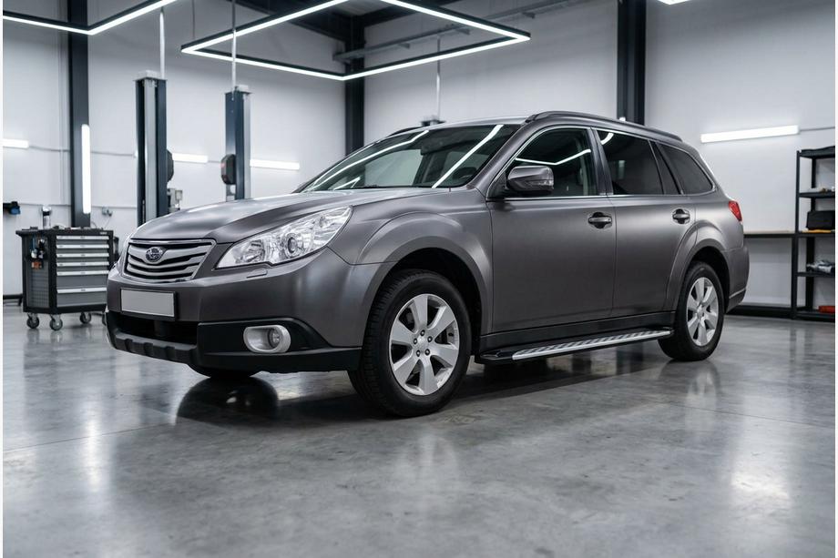 Subaru Outback 2009–2014 Sidetrin Shining V1 (2 stk., aluminium) Image