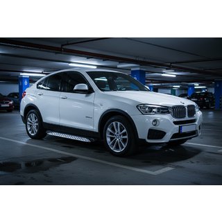 Sidetrin Shining V1 (2 stk., aluminium) BMW X4 F26 2014–2018 foto 1