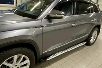 Skoda Kodiaq 2016–2023 Sidetrin Shining V1 (2 stk., aluminium) foto 7