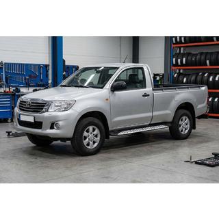 Sidetrin Shining V1 (2 stk., aluminium) Toyota Hilux 2006–2015 foto 1