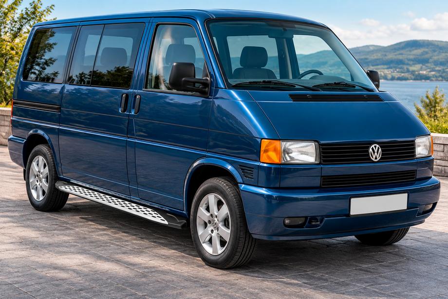 Volkswagen T4 Caravelle/Multivan 1990–2003 Sidetrin Shining V1 (2 stk., aluminium) Foto 1