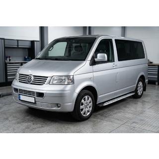 Sidetrin Shining V1 (2 stk., aluminium) Volkswagen T5 Multivan 2003–2010 foto 1