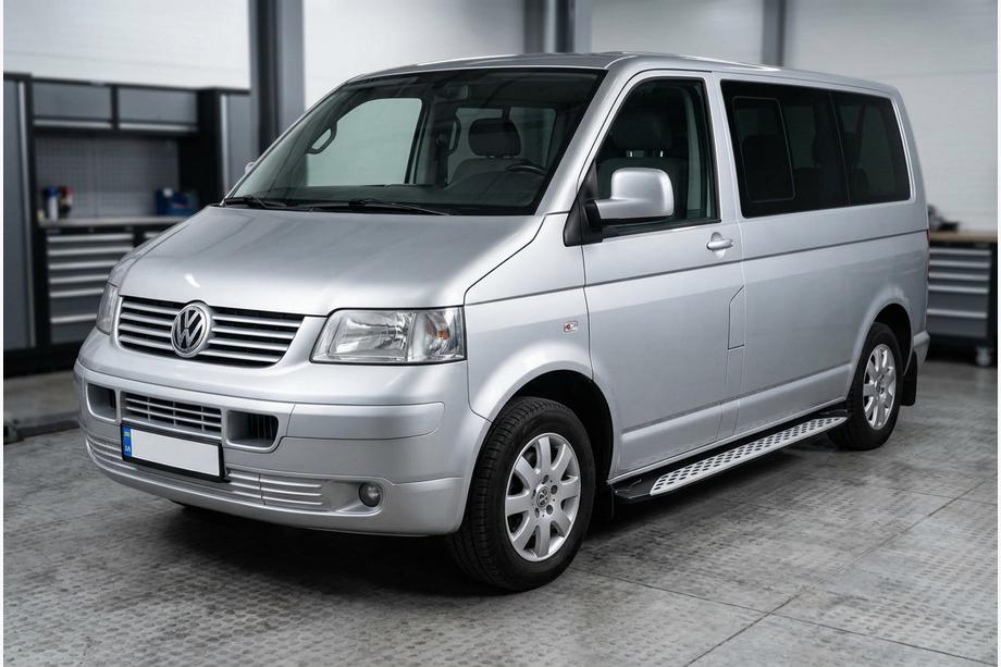 Volkswagen T5 Multivan 2003–2010 Sidetrin Shining V1 (2 stk., aluminium) Image