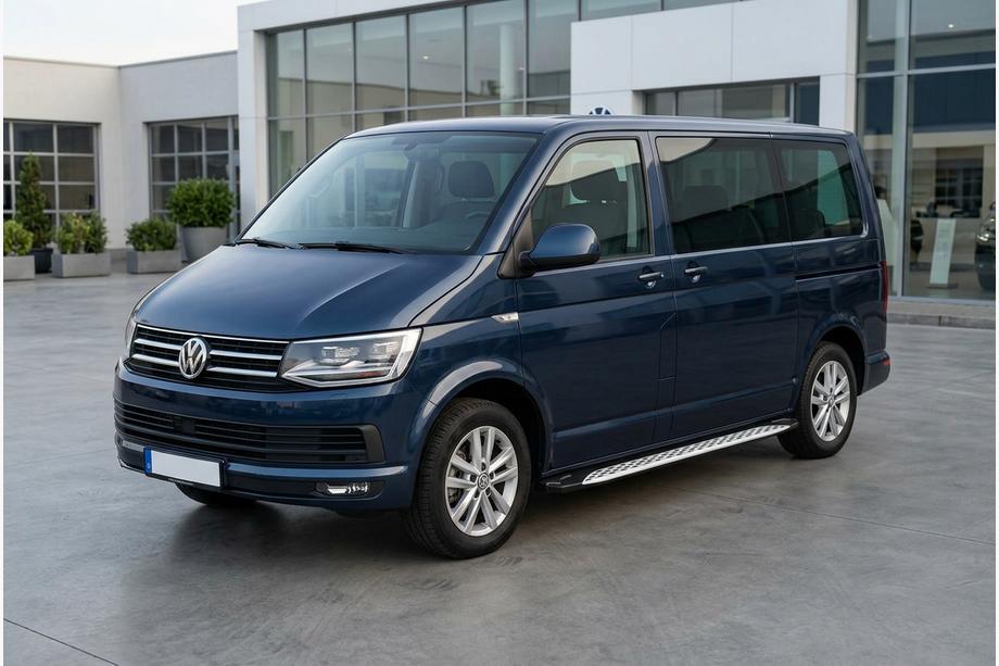 Volkswagen T6 2015–2024 Sidetrin Shining V1 (2 stk., aluminium) Kort akselafstand Image