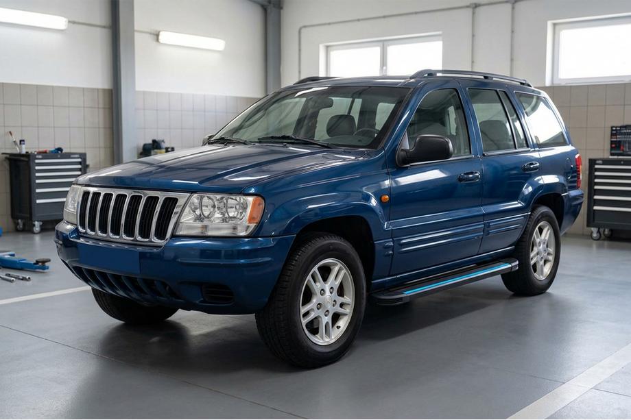 Jeep Grand Cherokee WJ 1999–2004 Maya Blue sidetrin (2 stk., aluminium) Image
