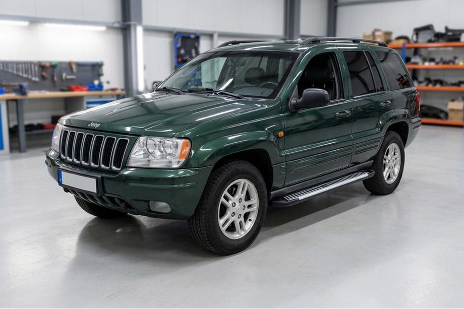 Jeep Grand Cherokee WJ 1999–2004 Sidetrin Line (2 stk., aluminium) Image
