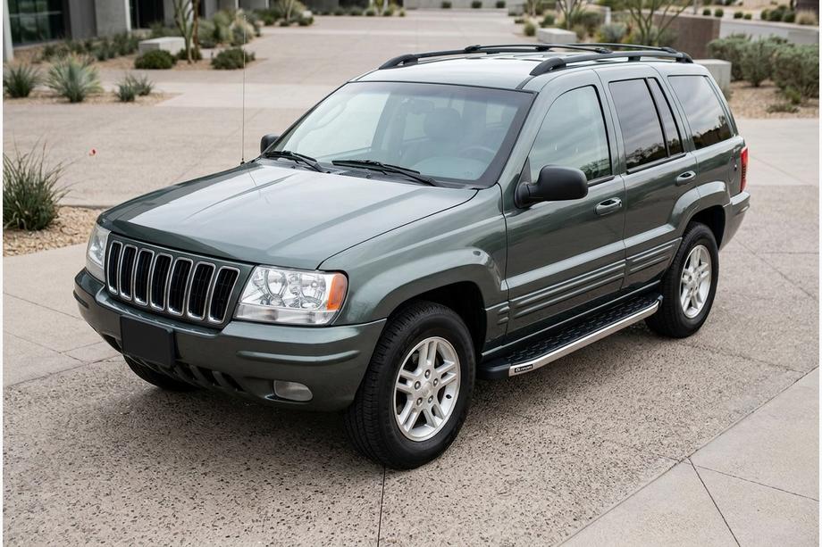 Jeep Grand Cherokee WJ 1999–2004 BlackLine sidetrin (2 stk., aluminium) Foto 1