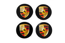 Porsche Fælgcenterkapsler 76/71 mm sorte (4 stk.) foto 2