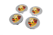 Porsche Centercaps til fælge 76/71 mm grå (sæt med 4 stk.) foto 1